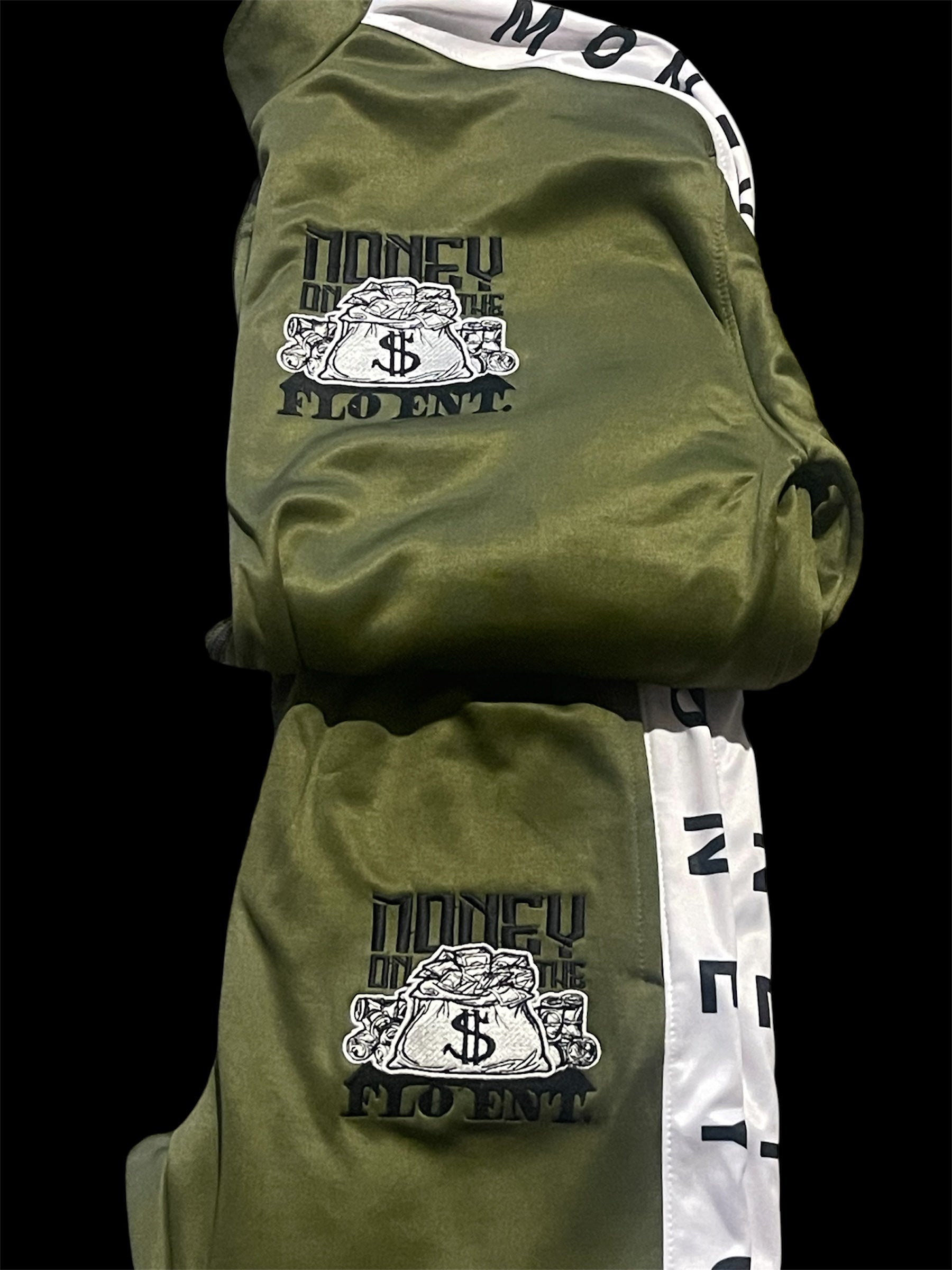 MOTF Olive Green Zip Tracksuit set